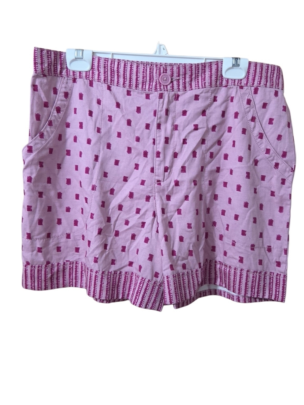 Knox Rose Pink Patterned High Waist Women’s Shorts